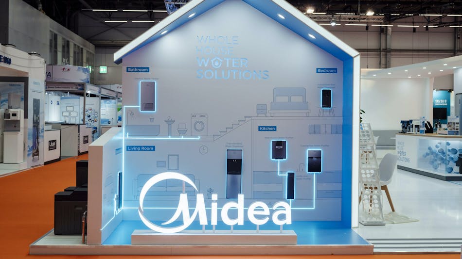 Midea unveiled its suite of domestic water solutions at Aquatech Amsterdam.